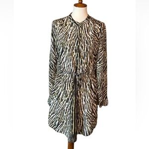 Michael Michael Kors Safari Green animal print dress Size 10